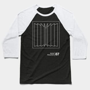REM Document / Minimalist Graphic Design Fan Artwork Baseball T-Shirt